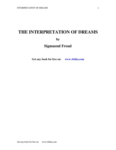Applying Interpretation Techniques To Prophetic Dreams