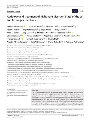 Treatment Approaches For Nightmare Disorder In Children